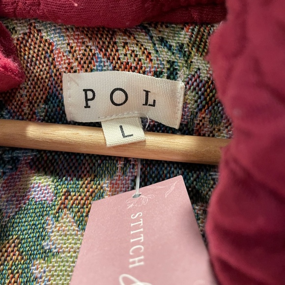 NWT POL Quilted Mix fabric Jacket - Oversized - Picture 5 of 10